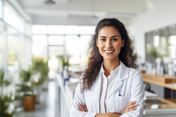 Portrait freundliche Ärztin